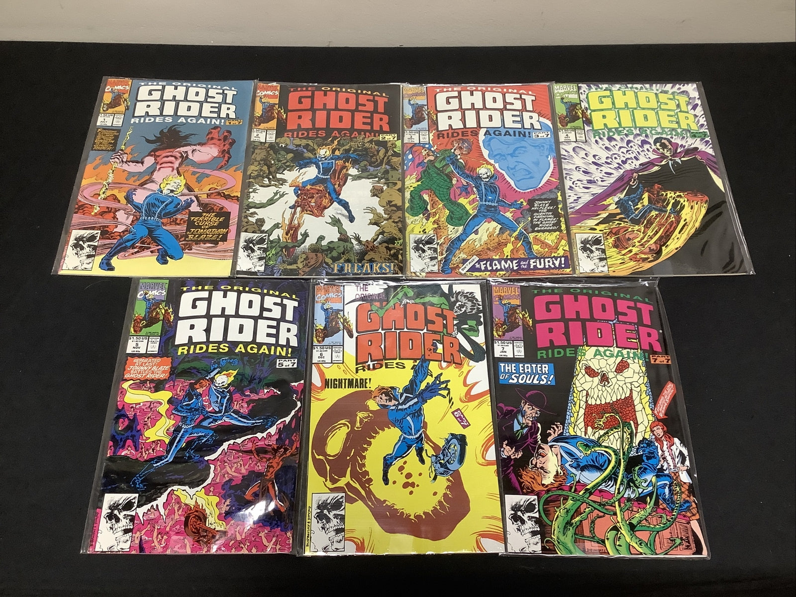 Ghost Rider Rides Again #1-7 (Marvel 1991) FULL SET, Roger Stern Bob Budiansky