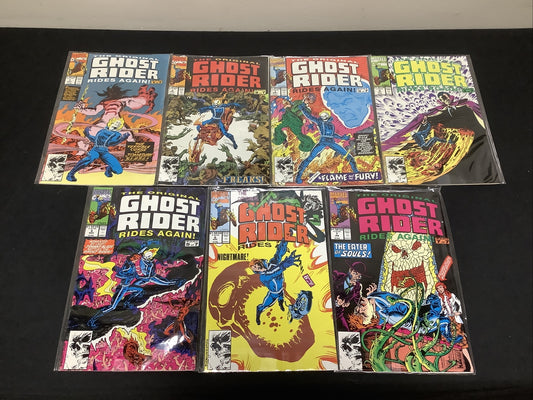 Ghost Rider Rides Again #1-7 (Marvel 1991) FULL SET, Roger Stern Bob Budiansky