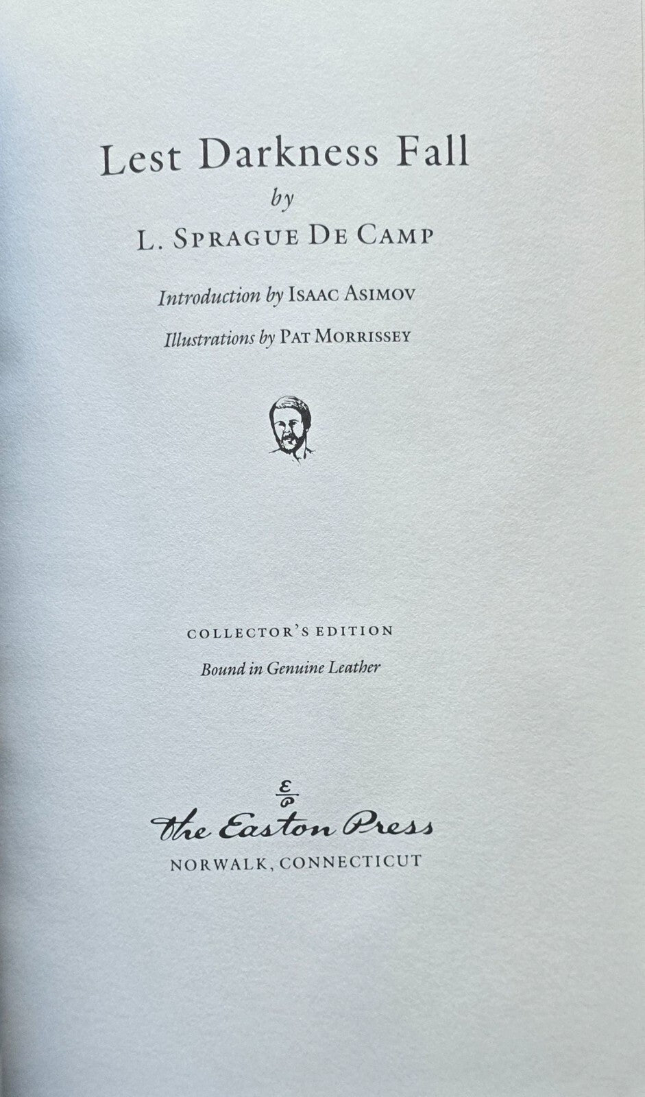 Lest Darkness Fall by L. Sprague De Camp (Easton Press, 1988) JD