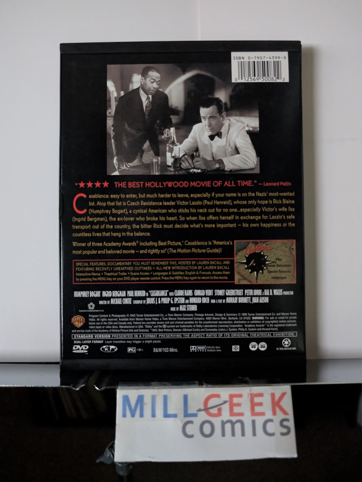 Casablanca & Mrs. Miniver, 2 Oscar Winning Movies (DVD) Like New-JD