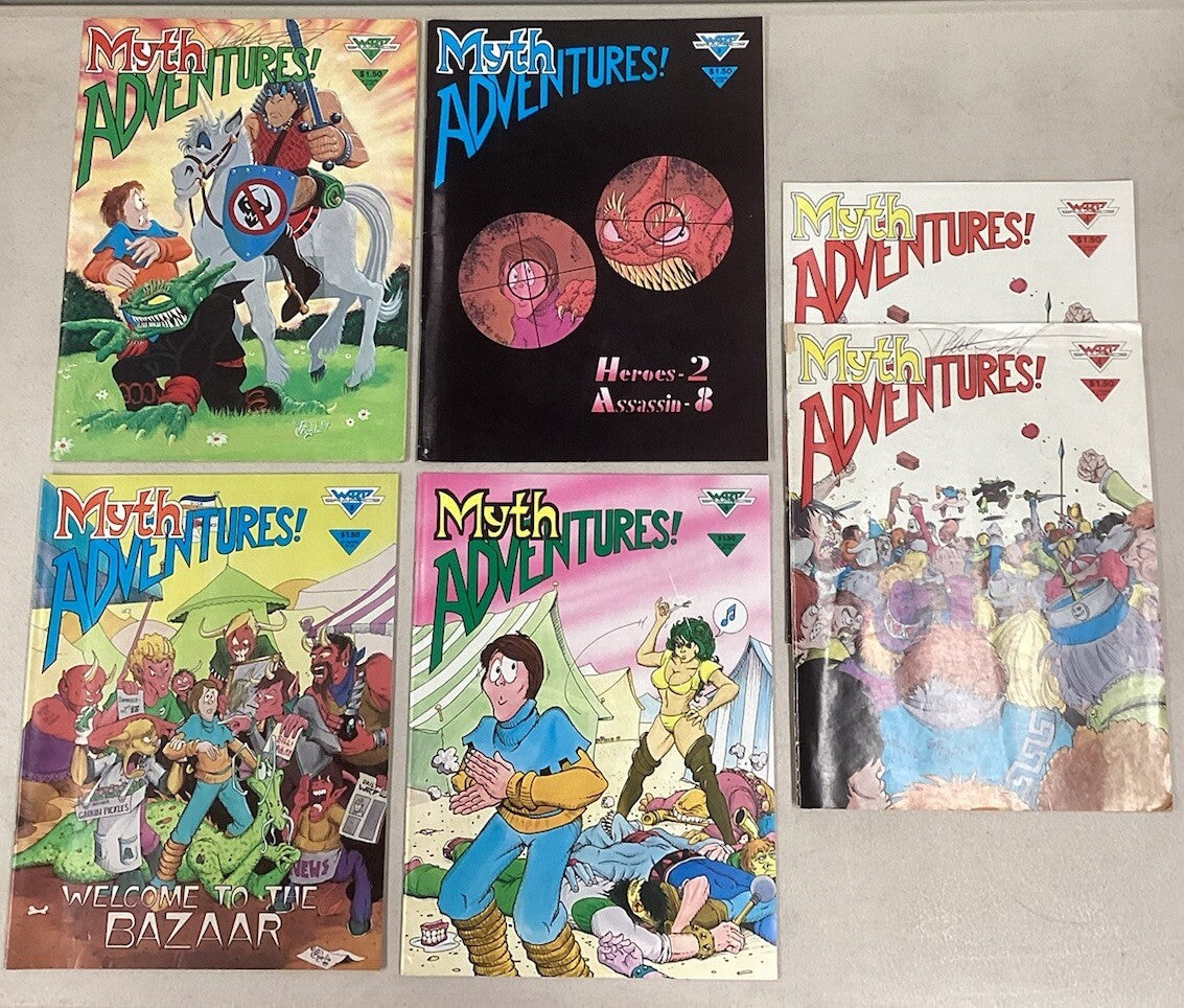 Myth Adventures 2-6 (#2 & 4 Signed) Phil Foglio