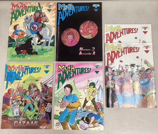 Myth Adventures 2-6 (#2 & 4 Signed) Phil Foglio