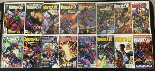 Thunderbolts #35-49 + Annual 2000 Comic Lot, Marvel, Nicieza/Bagley