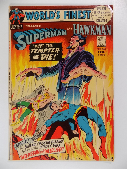 World's Finest #209 DC Comic February 1972 Very Fine