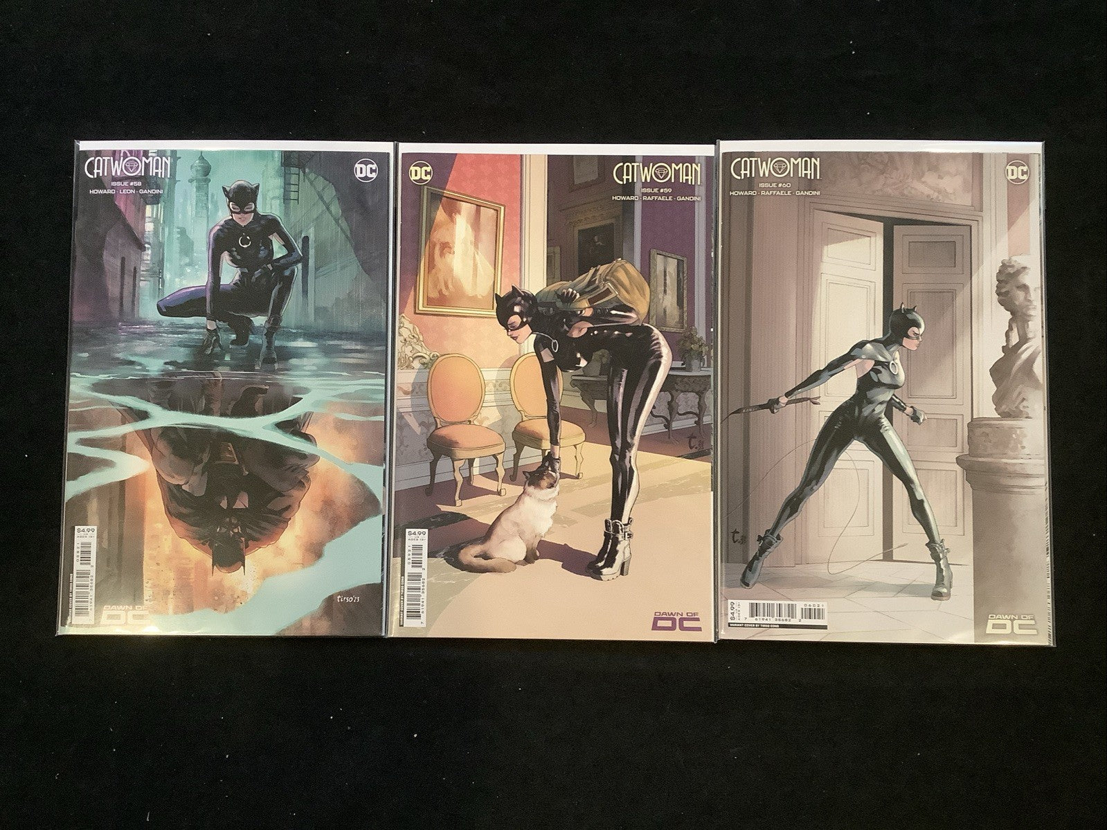 Catwoman Tirso Cons Variant Set, Catwoman (2018) #58-60, DC Comics