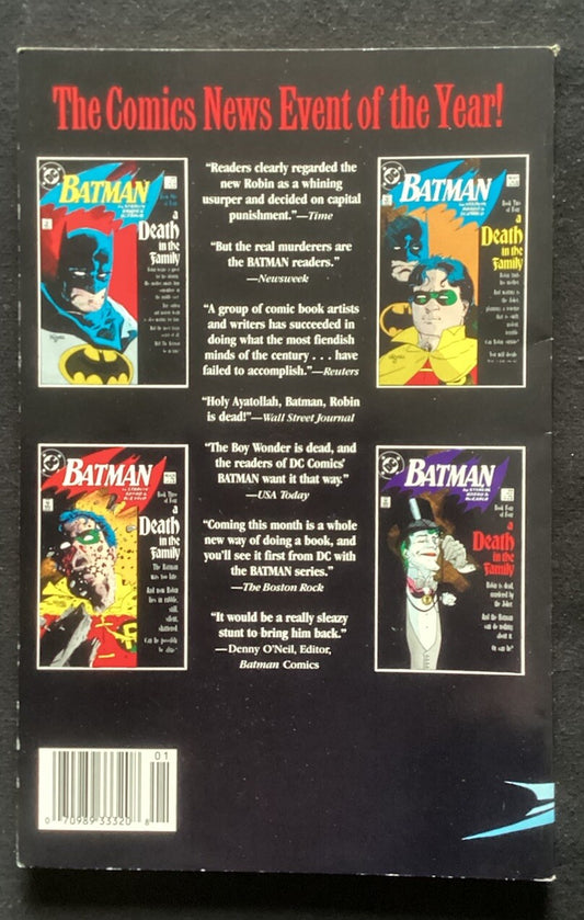 DC Comics Batman A DEATH IN THE FAMILY TPB First Printing 1988