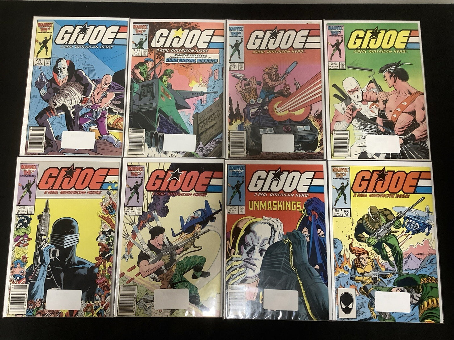 GI Joe #49-56 Comic Lot, Marvel, 1st App Serpentor, Giant-Size Issue #50
