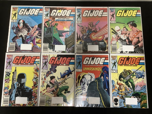 GI Joe #49-56 Comic Lot, Marvel, 1st App Serpentor, Giant-Size Issue #50