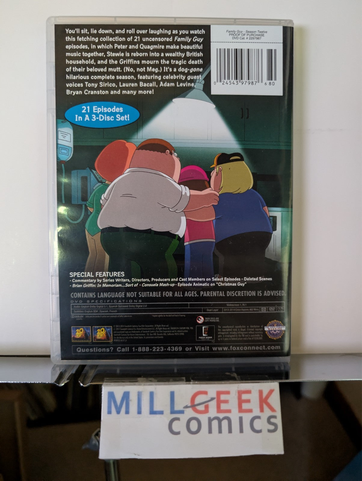 Family Guy Volume Ten, Season Eleven, Season Twelve (DVD) Like New -JD
