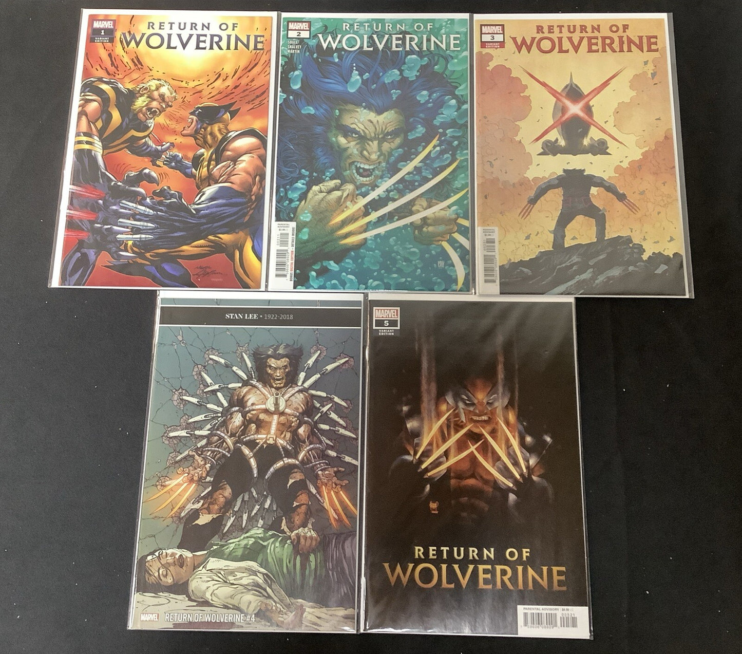 Return Of Wolverine #1-5 Complete Comic Set, eBay Exclusive Neal Adams Variant