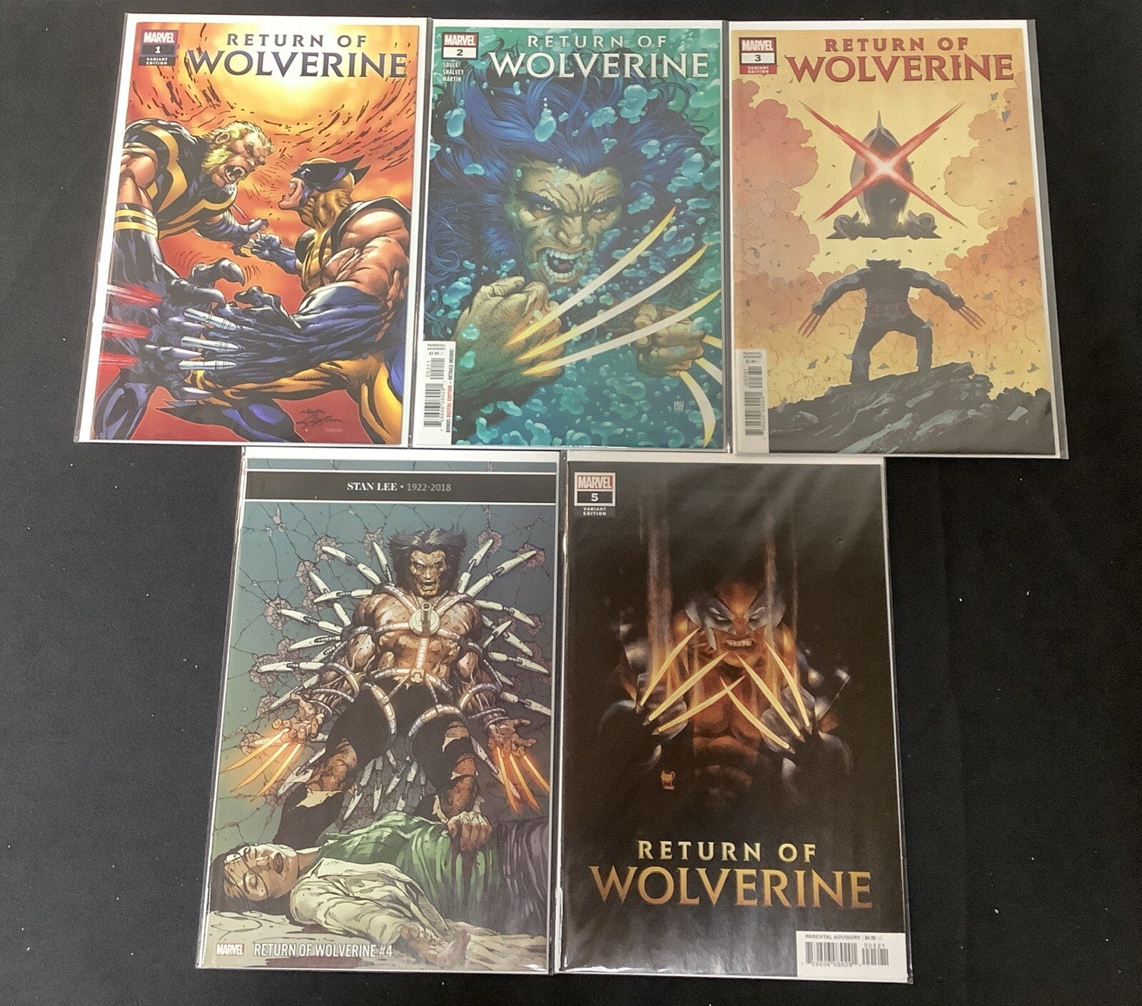 Return Of Wolverine #1-5 Complete Comic Set, eBay Exclusive Neal Adams Variant