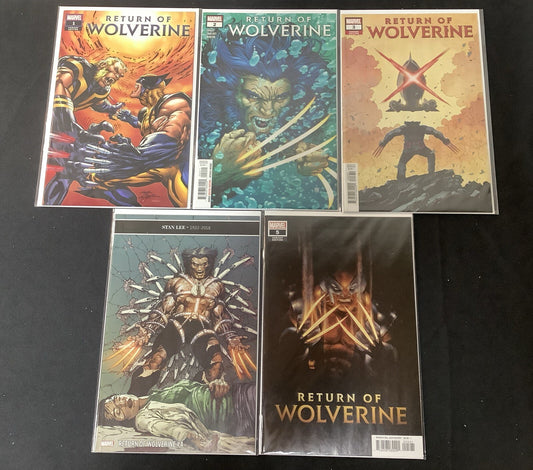 Return Of Wolverine #1-5 Complete Comic Set, eBay Exclusive Neal Adams Variant
