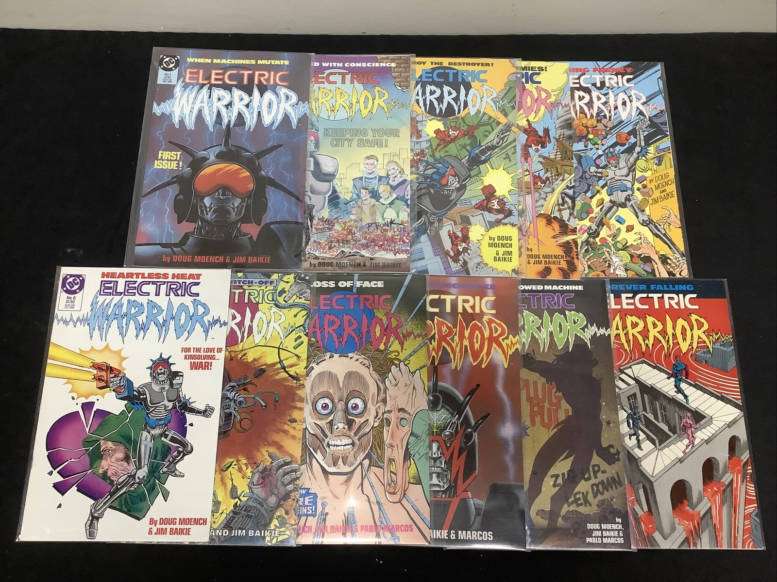 Electric Warrior #1-11 comic lot (1986) Doug Moench Jim Baikie