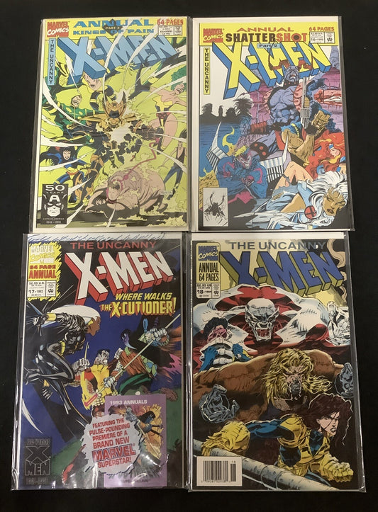 Uncanny X-Men Annual #15-18 Comic Lot, Marvel Sealed With Trading Card