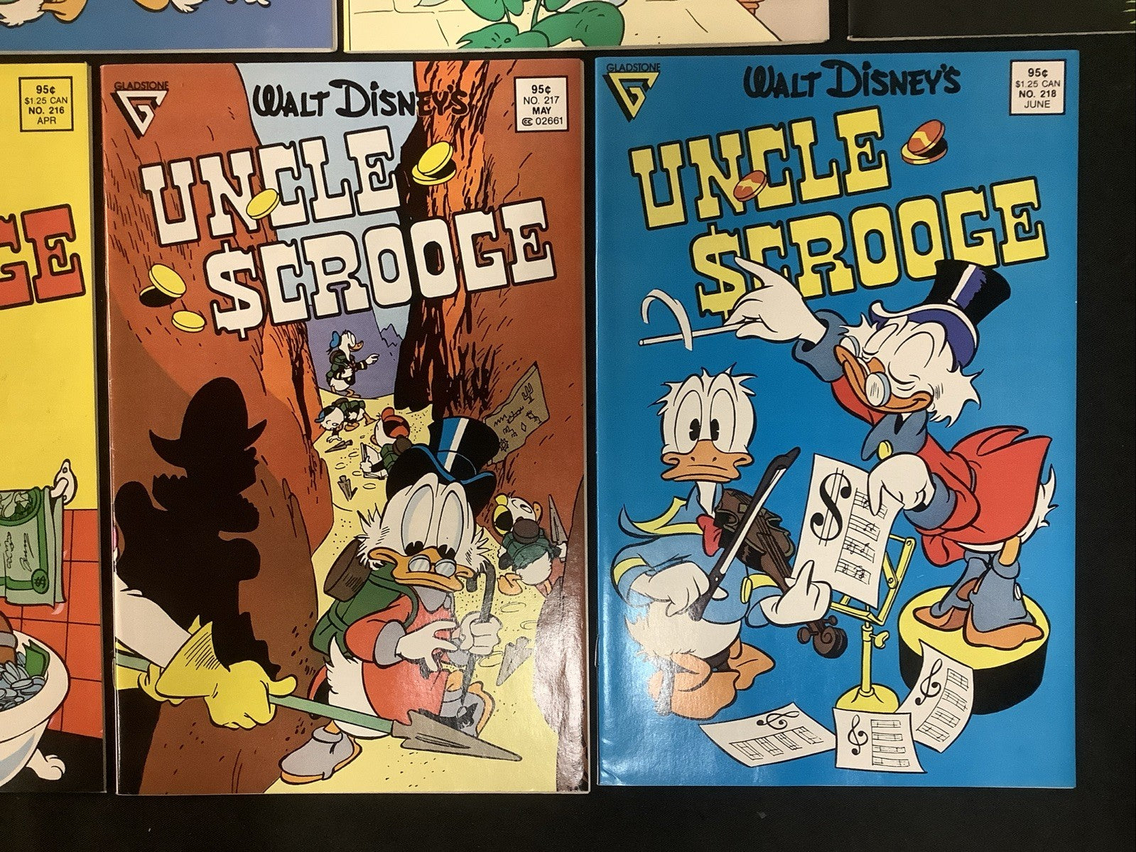 Walt Disney's Uncle Scrooge #210-218 Comic Lot, Carl Barks, Beagle Boys Reprint
