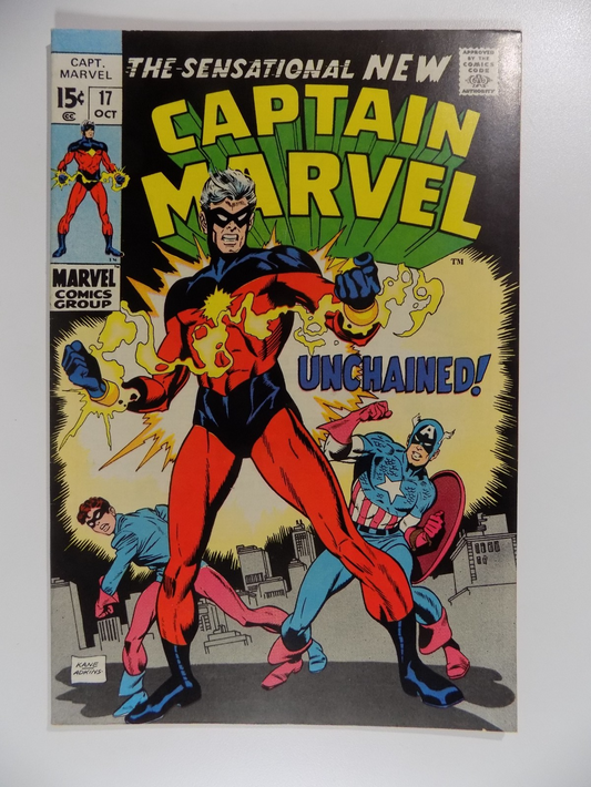 Captain Marvel #17 Marvel Comic October 1969 Very Fine