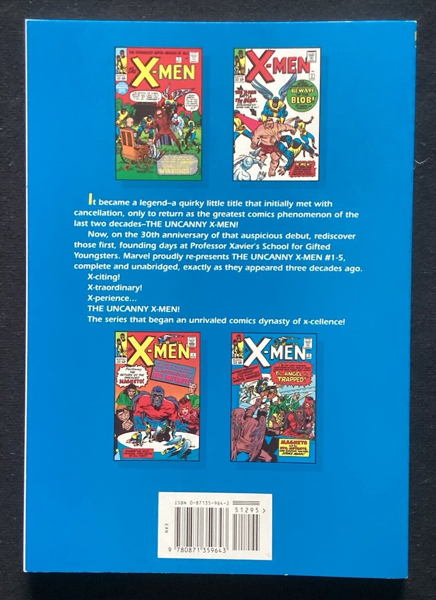 The Uncanny X-Men Masterworks Vol 1 Comic Book TPB 1st Print Marvel 1993