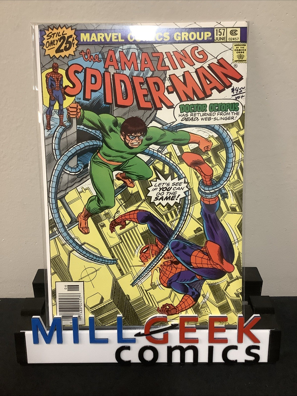 Amazing Spider-Man #157 (Marvel Comics June 1976) VF+ (8.5) John Romita