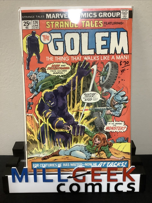 Strange Tales #174 (Marvel Comics June 1974) VF- (7.5) Featuring The Golem