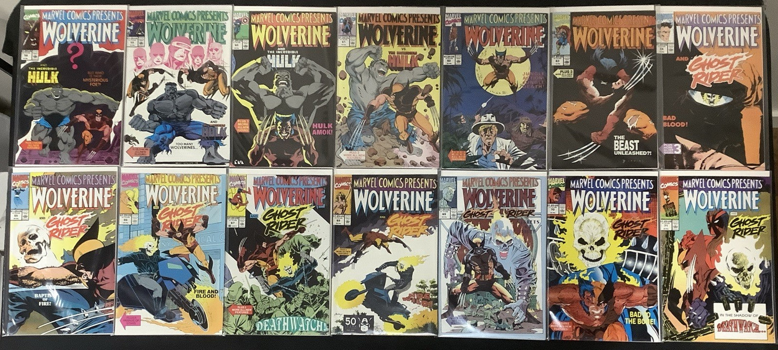Marvel Comics Presents #44-85 Comic Lot, Weapon X Program, Wolverine Origin