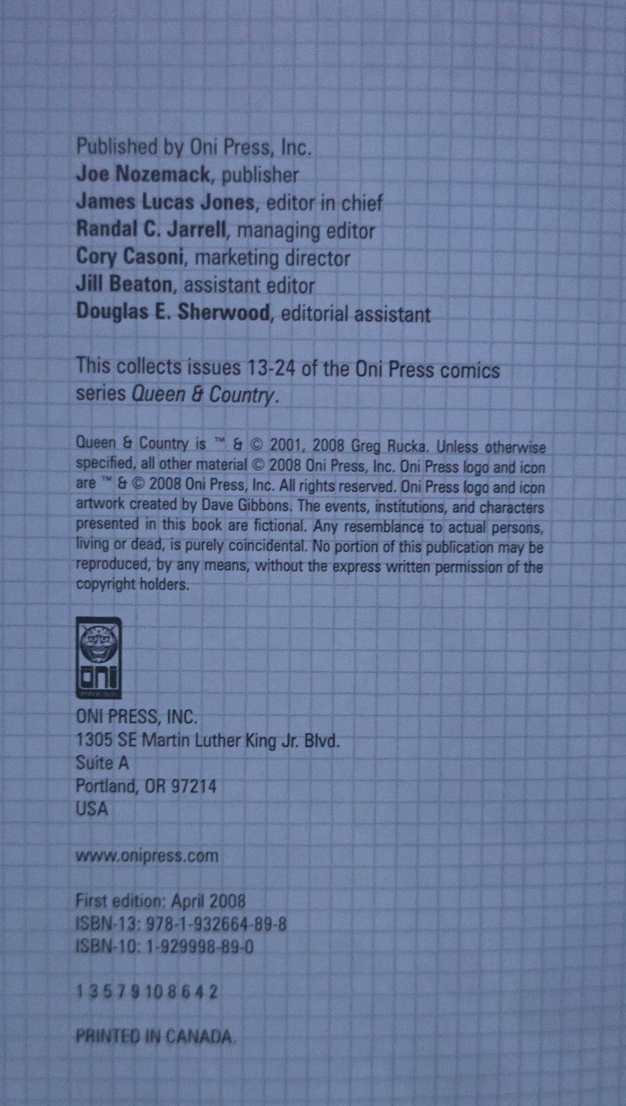Queen & Country By Greg Rucka - Definitive Edition TPB, Volumes 1-3 (2007-2008)
