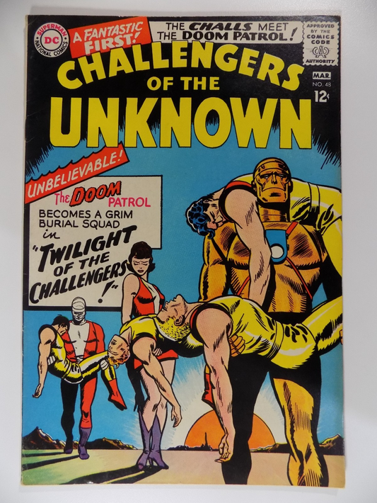 Challengers of the Unknown #48 DC Comic March 1966 Very Fine-