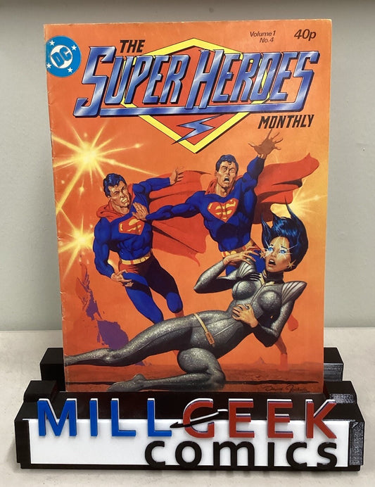 Vintage The Super Heroes Monthly #4 DC Comic Book Magazine UK 1981