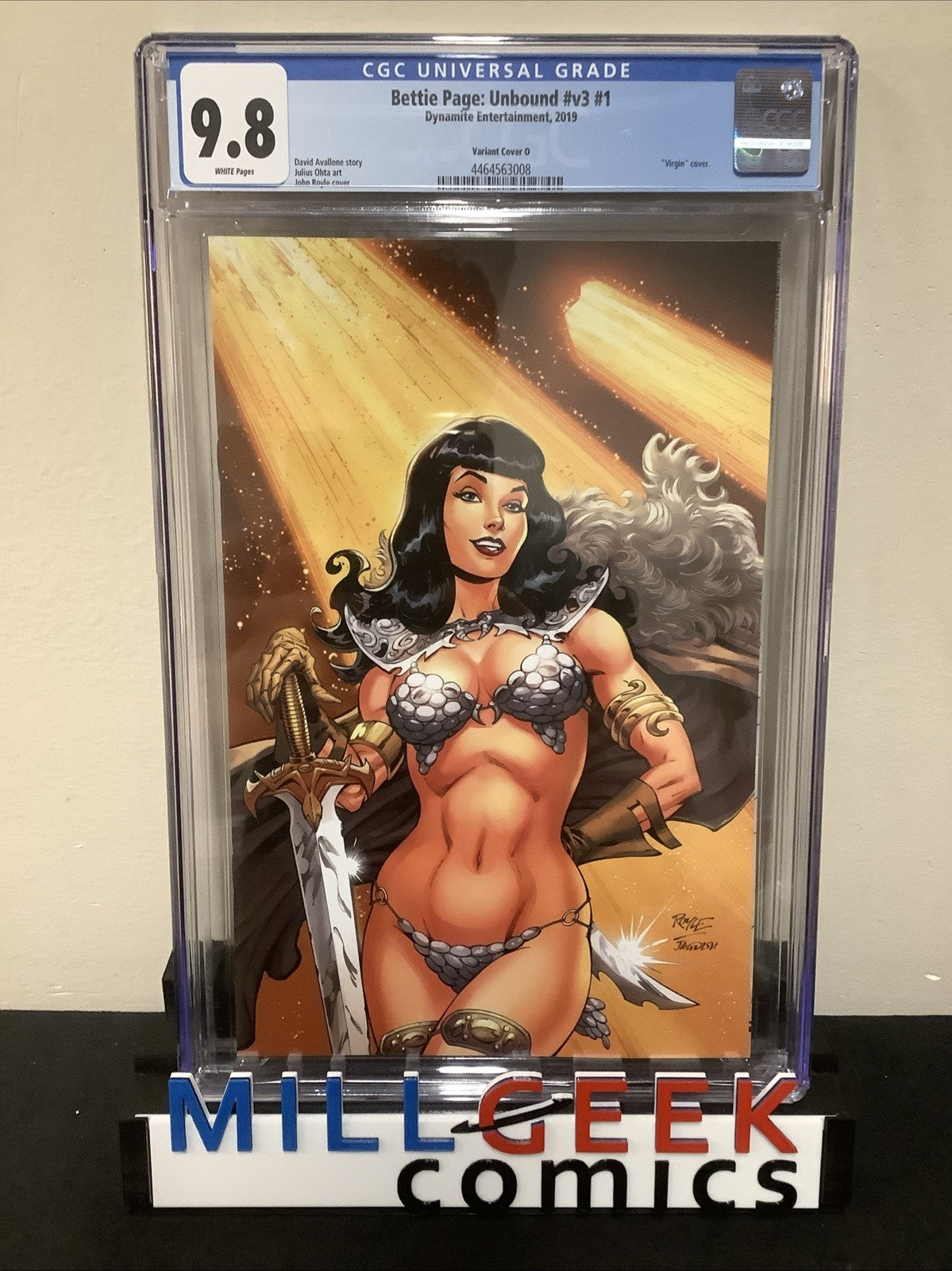 Bettie Page: Unbound #1 (Dynamite 2019) CGC Graded 9.8 (NM/M) Variant Cover O