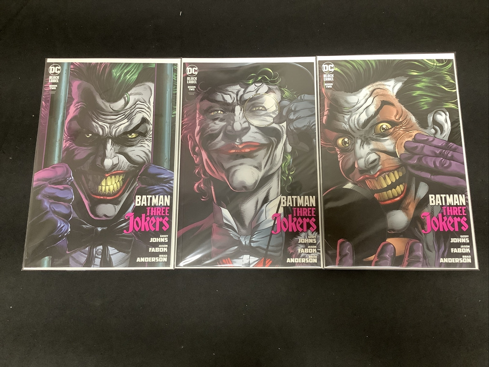 Three Jokers Variant Comic Set #1-3, Covers E F G + #1 2nd Print Variant, DC