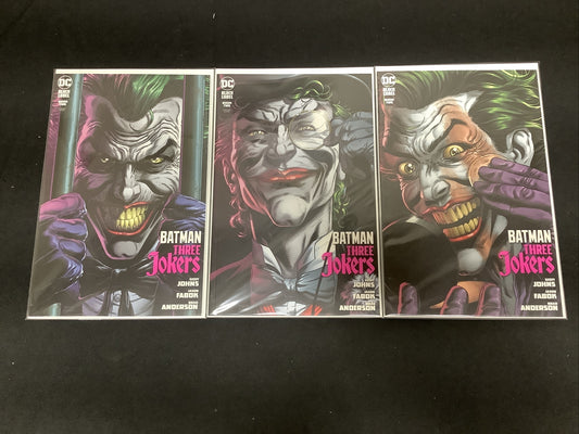 Three Jokers Variant Comic Set #1-3, Covers E F G + #1 2nd Print Variant, DC