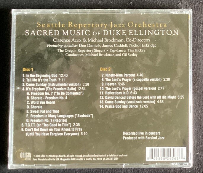 Sacred Music of Duke Ellington by Seattle Repertory Jazz Orchestra: Sealed -JD