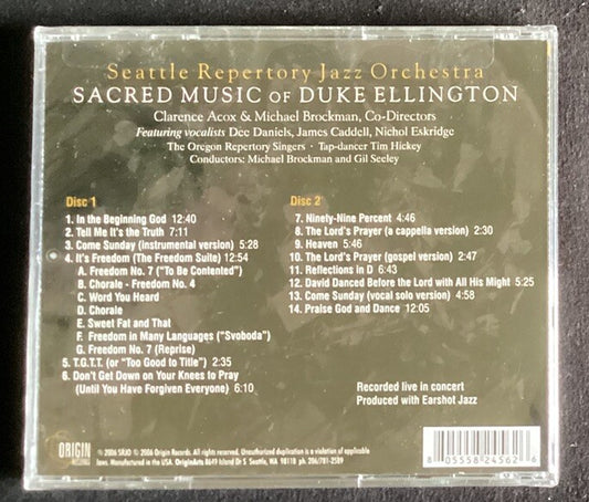 Sacred Music of Duke Ellington by Seattle Repertory Jazz Orchestra: Sealed -JD