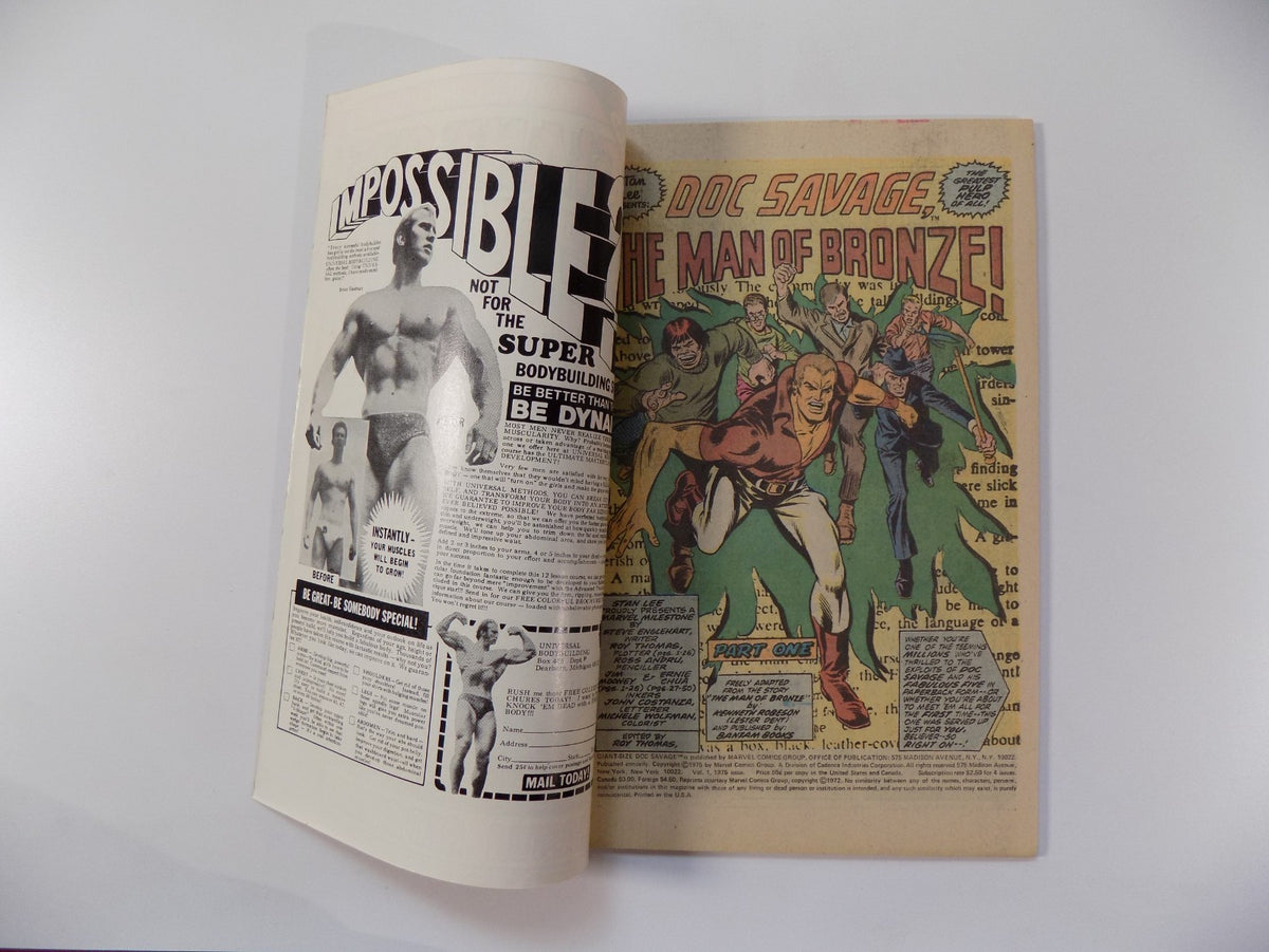 Giant-Size Doc Savage #1 Marvel Comic 1975 Very Fine-