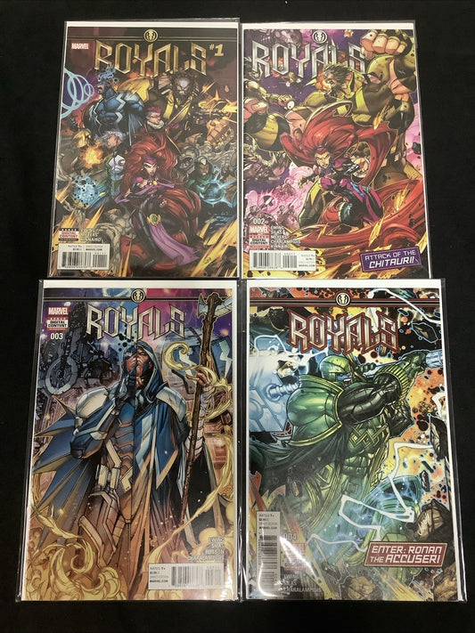 Royals #1-4 Comic Lot, Marvel, Al Ewing/Jonboy Meyers, The Inhumans