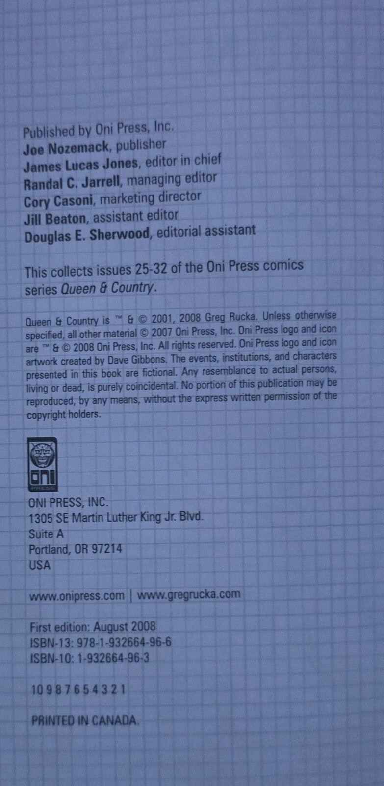 Queen & Country By Greg Rucka - Definitive Edition TPB, Volumes 1-3 (2007-2008)