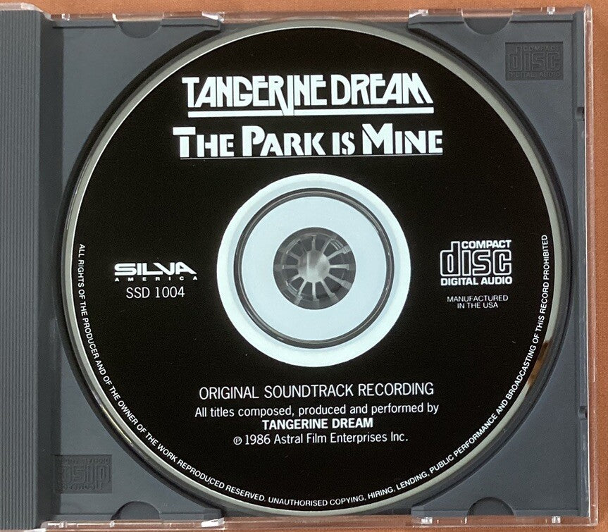 TANGERINE DREAM - The Park Is Mine (Silva Screen #SSD 1004, Like New) -JD