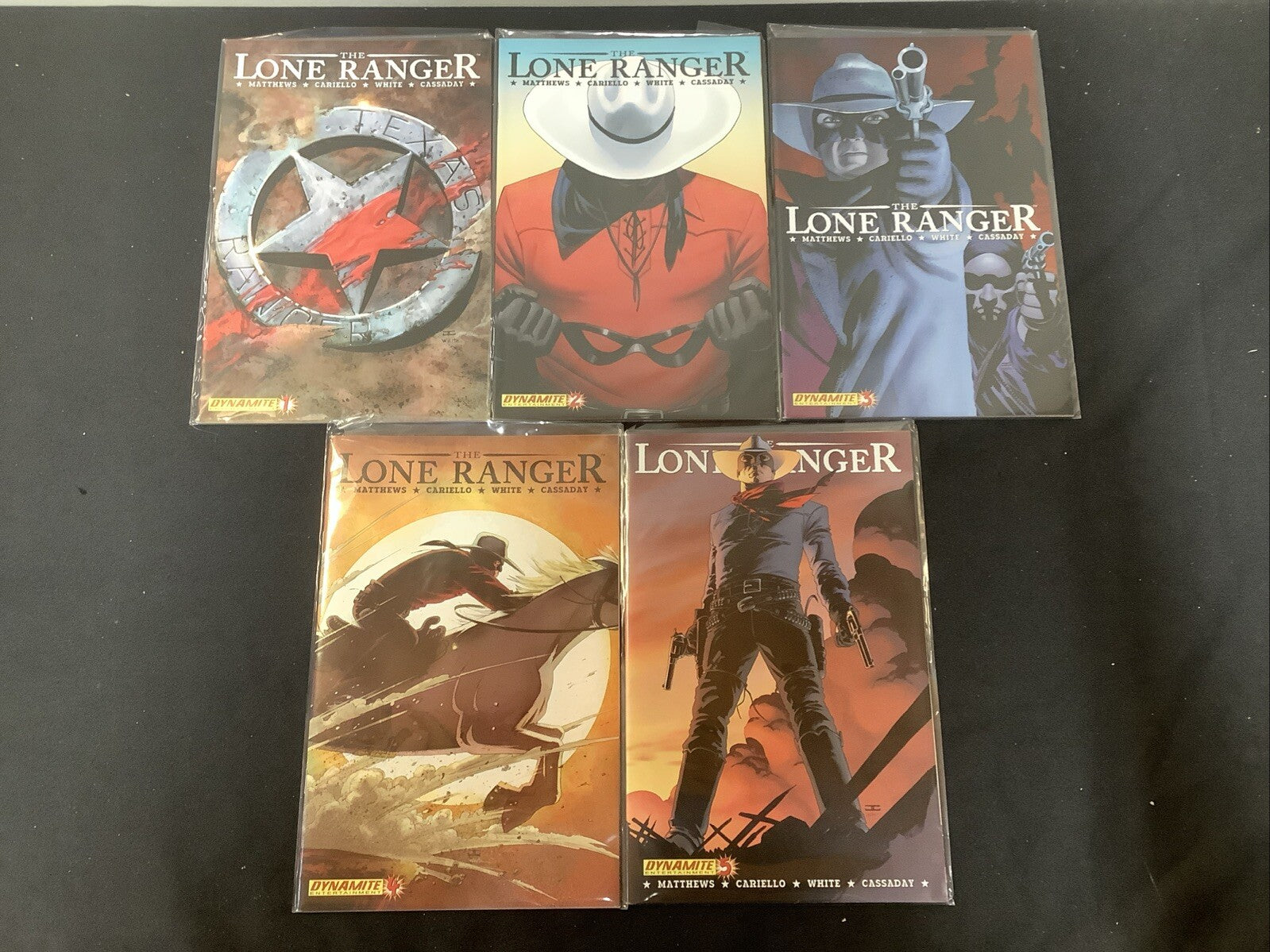 Lone Ranger #1-5 Comic Lot, Dynamite, Brett Matthews/Sergio Cariello, 2006