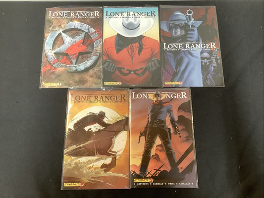 Lone Ranger #1-5 Comic Lot, Dynamite, Brett Matthews/Sergio Cariello, 2006