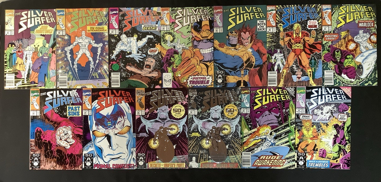 Silver Surfer #1-82 + #50 Comic Lot, Reader Copies, 1st App Infinity Gauntlet