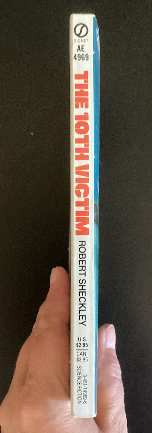 THE 10TH VICTIM By Robert Sheckley Signet 1987 1st Print Vintage PB  JD