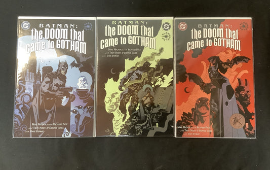 BATMAN THE DOOM THAT CAME TO GOTHAM #1-3 Comic Lot, MIKE MIGNOLA, Elseworlds