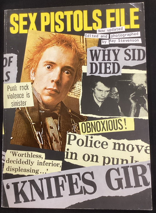 The Sex Pistols File by Ray Stevenson (Trade Paperback 12th print 1987) -JD