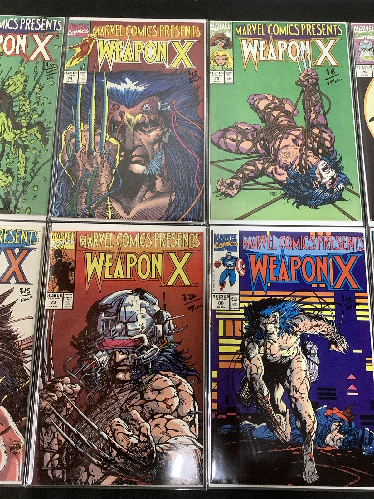 Marvel Comics Presents #72-81 Comic Lot, 1st Weapon X, VF/NM Or Better, See Pics