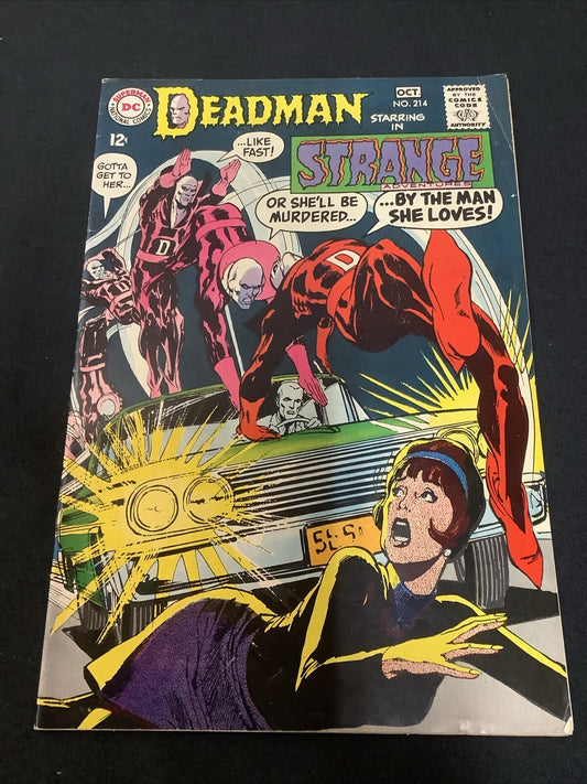 Strange Adventures #214 (DC Comics 1968) Fine (6.0) Neal Adams, Cream Pages