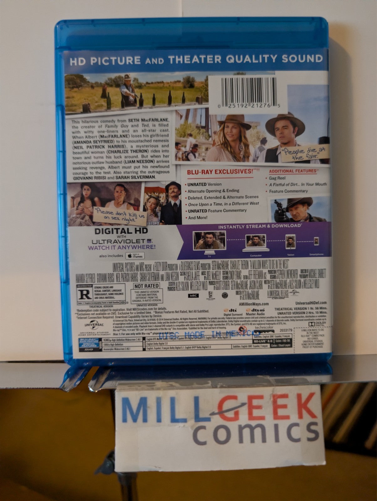Gunless RARE OOP/ A Million Ways To Die in the West, 2 Movie Set (Blu-ray) -JD