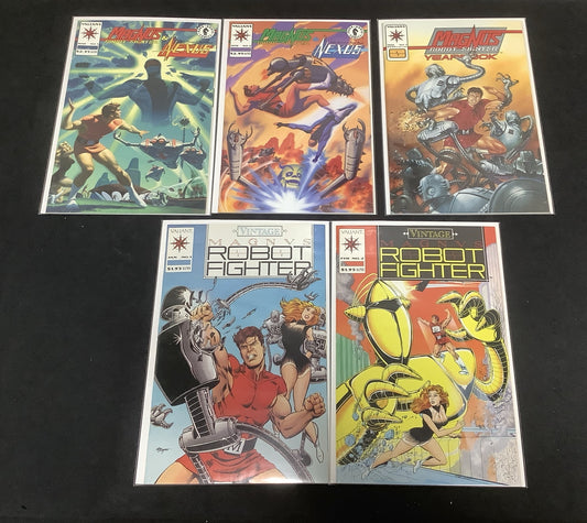 Magnus Robot Fighter Comic Bundle: Nexus #1-2, Yearbook #1, Vintage Magnus #1-2