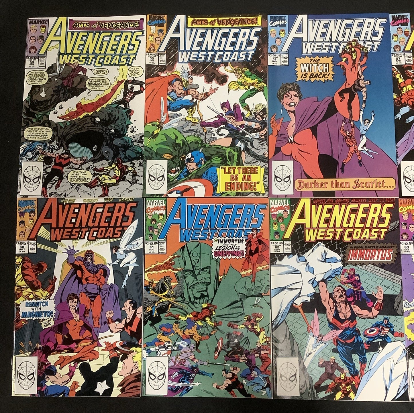 West Coast Avengers #42-65 Comic Lot, Debut Of White Vision, John Byrne, 1985