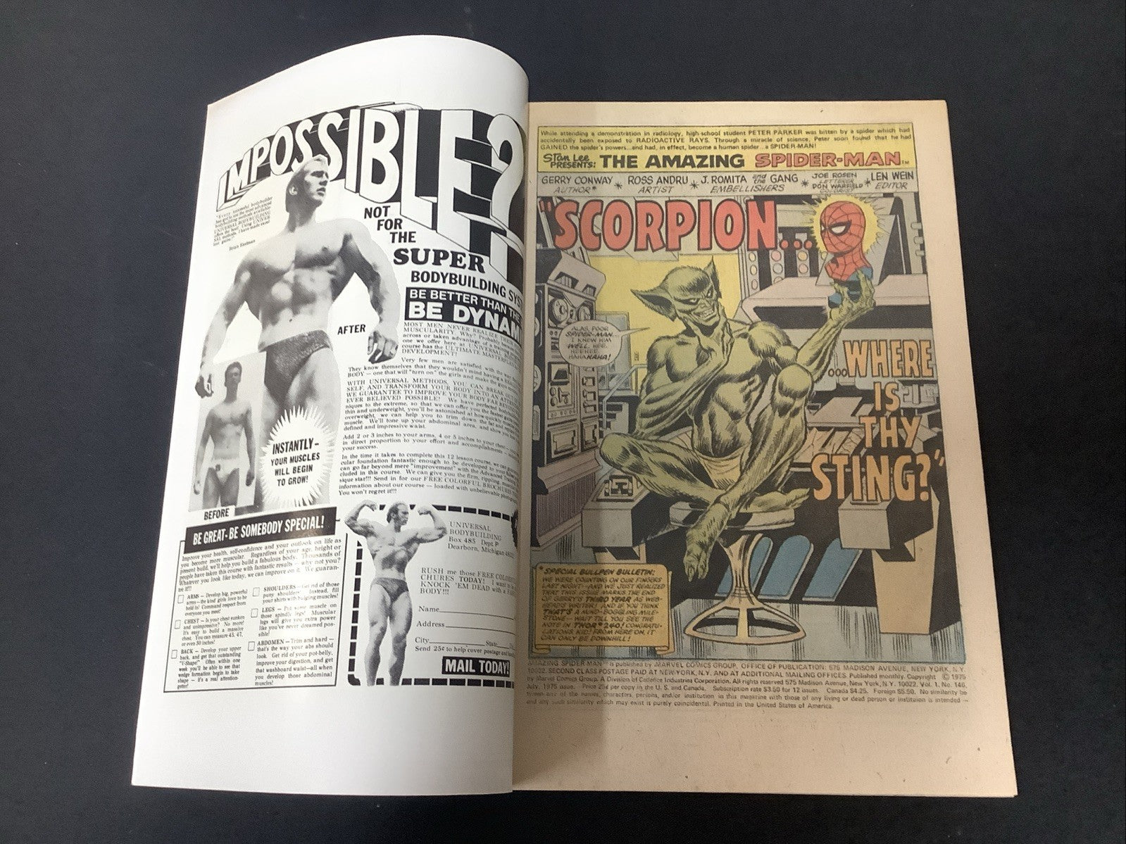 Amazing Spider-Man #146 (Marvel Comics July 1975) VF+ (8.5) John Romita