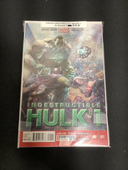 Indestructible Hulk #1-17 + Annual #1 + Special #1 Comics Lot Incredible Hulk