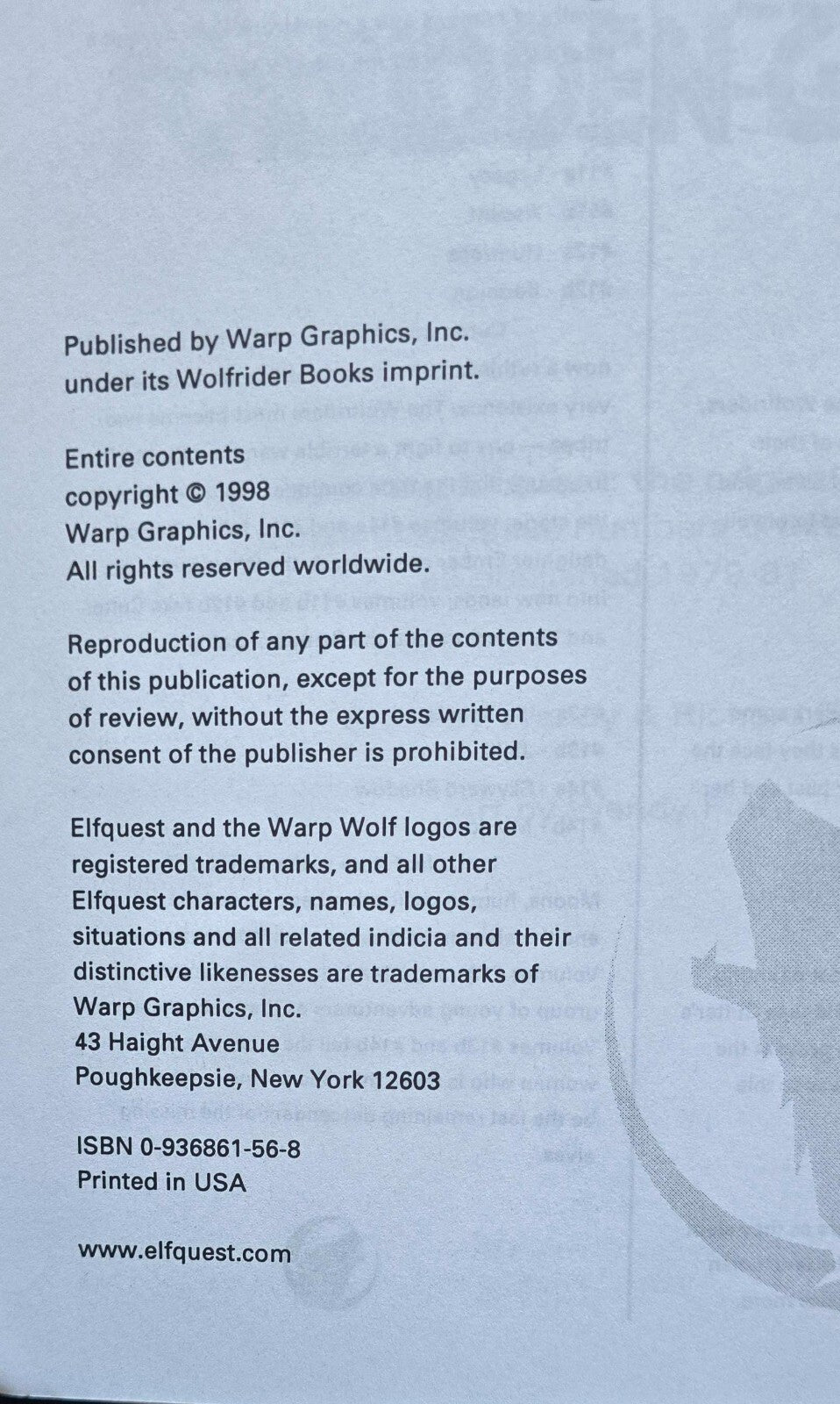 ElfQuest: Reader's Collection Book 2: The Forbidden Grove (PC, 1998)